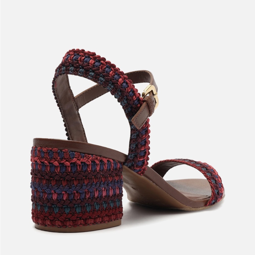 NEW Arezzo Mya Mid Block Sandal - Multicolor - Women’s Size 8.5 - Picture 4 of 14